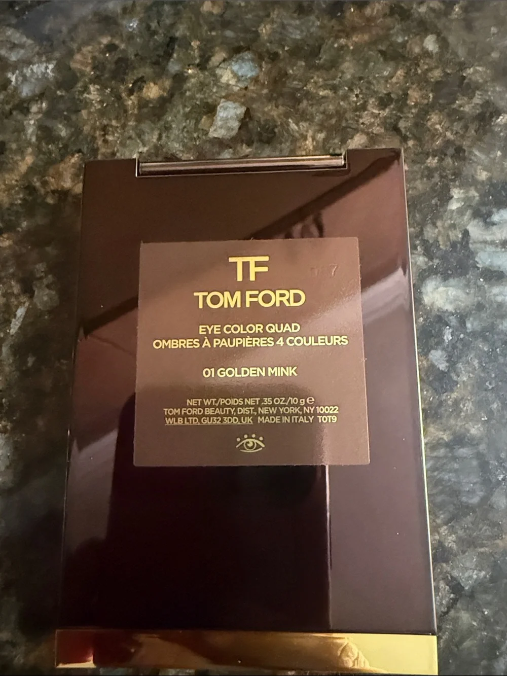 Tom Ford Women Makeup Eyeshadow Quad - Warm Gold & Peach 01 Golden Mink